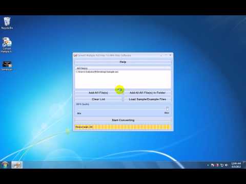 Convert Multiple AVI Files To MP4 Files Software