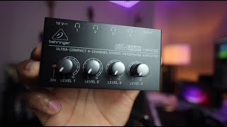 Video thumbnail for Behringer MicroAMP HA400 Review by brad.