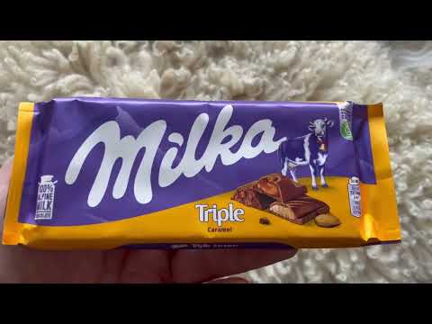 Unboxing Milka Triple Caramel
