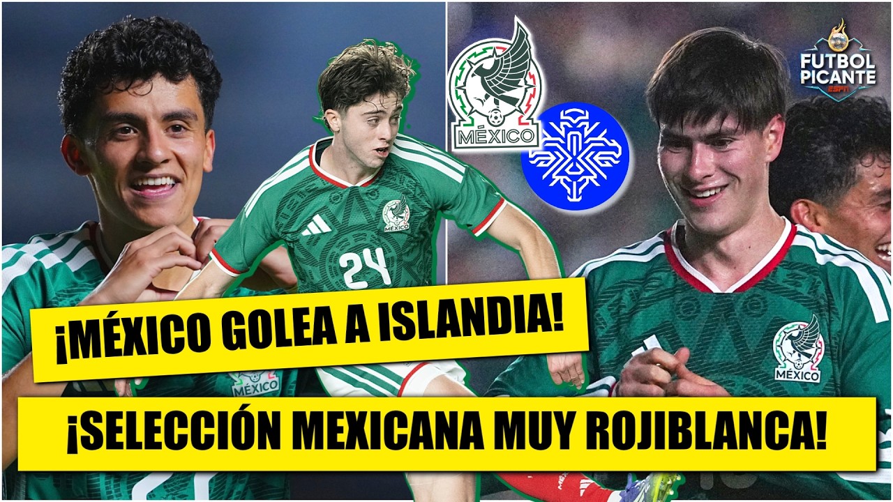 MEXICO GOLEÓ a Islandia y CUMPLIÓ con las EXPECTIVAS. Brillaron jugadores de CHIVAS | Futbol Picante
