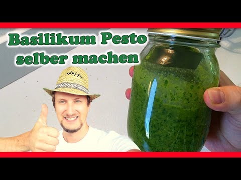 Basilikum Pesto selber machen ☀ frisch vom Garten