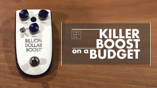 Video thumbnail for Danelectro Billion Dollar Boost...Billionaire Series by TheSuperFunAwesomeHappyTimePedalShow