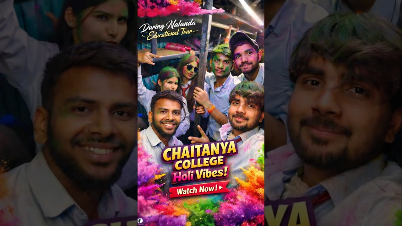 Holi Celebration After Nalanda Education Tour in Bus #happyholi #shortsvideo #shortsfeed