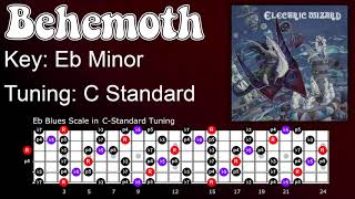 Electric Wizard Behemoth Guitar Jam Track in Eb Minor