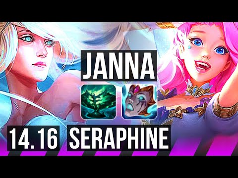 JANNA & Kai'Sa vs SERAPHINE & Ezreal (SUP) | 66% winrate, 2/3/17 | BR Master | 14.16