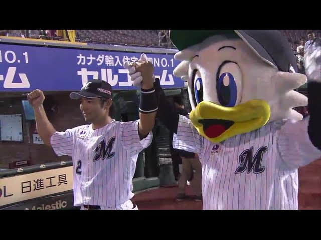 マリーンズ・根元選手ヒーローインタビュー 2018/8/19 E-M