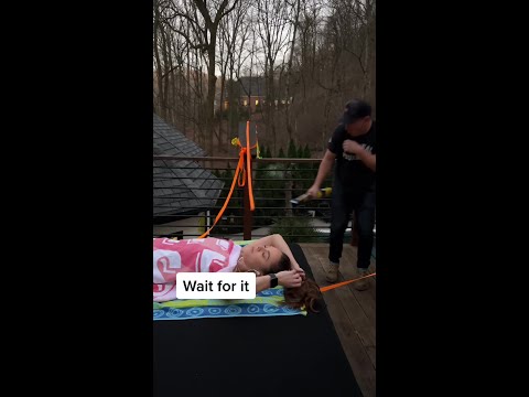 SHE HAD NO IDEA!!!😳😂 #fyp #prank #girl #swimsuit #tanning #ComeDanceWithMe