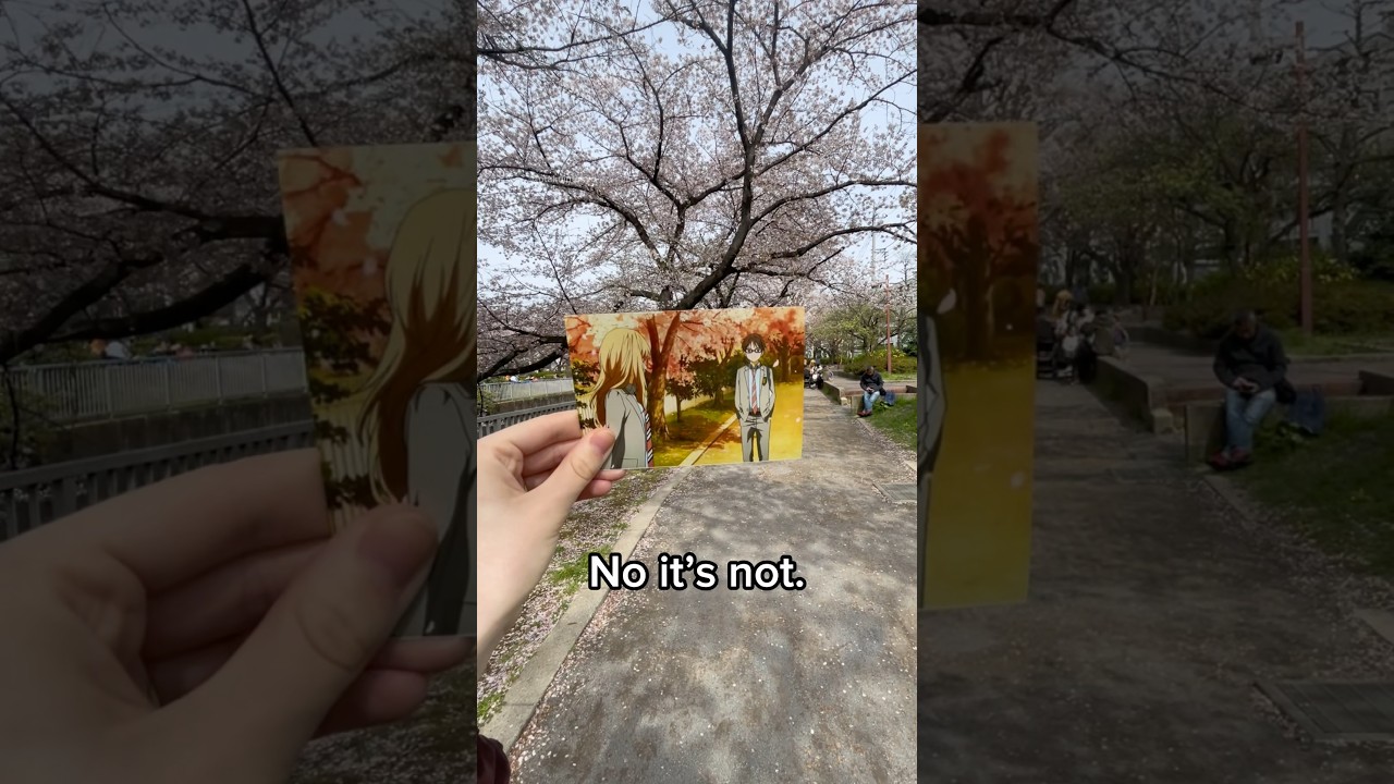 YOUR LIE IN APRIL real life anime locations in Tokyo…🥲🌸 #yourlieinapril #anime #japan