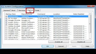 How To Disable Startup Programs In Windows 7