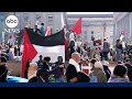 Thousands of pro-Palestinian demonstrators protest in DC
