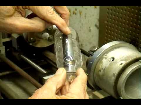 Making a type C triode vacuum tube.