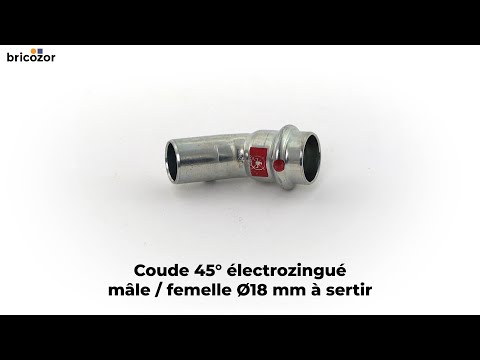 Coude 45° mâle / femelle à sertir VIEGA