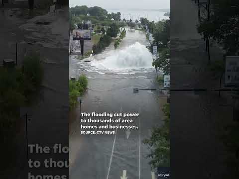Water main break in Montreal causes major flooding, power outages Shorts