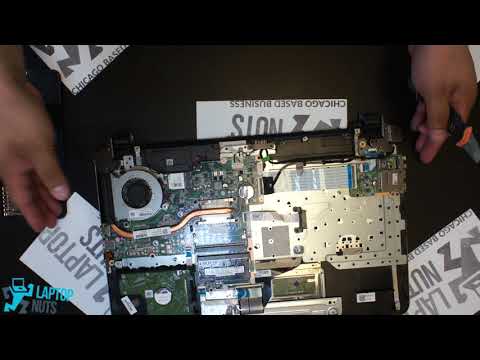 Laptop HP 17-G119DX Disassembly Take Apart. Drive, Mobo, CPU & other parts Removal