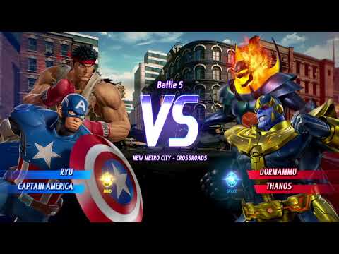 MARVEL VS CAPCOM INFINITE - ARCADE MODE RYU & CAPTAIN AMERICA(MY PLAY マイプレイเล่นเอง)​
