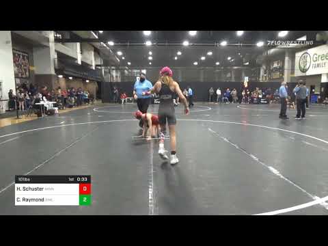 101 Lbs Quarterfinal - Hanah Schuster, Minnesota Storm Vs Charli Raymond, Simley Wrestling Club
