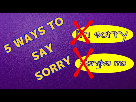 5 WAYS TO SAY SORRY | Use these alternatives.