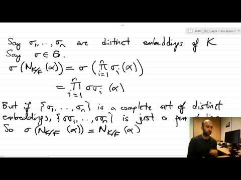 MATH 368 Norm and Trace