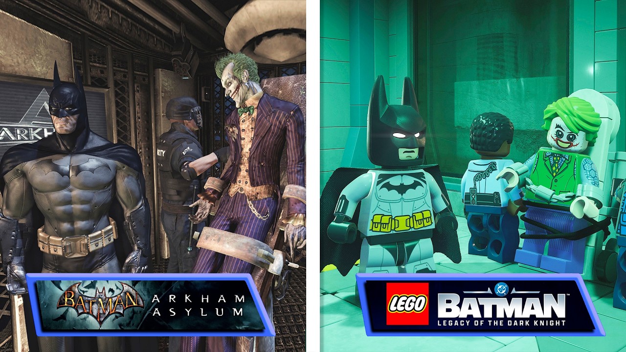 Batman: Arkham Asylum vs LEGO Batman: Legacy of the Dark Knight | Direct Comparison