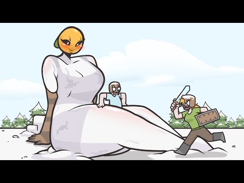 Cribble Animation - Snow Golem WAIFU Shenanigans | Minecraft Anime