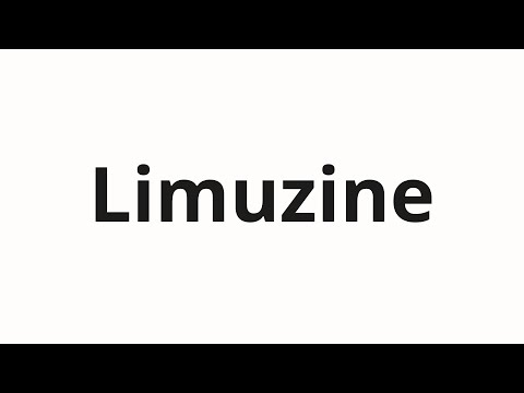 How to pronounce Limuzine | Лимузине (Limousine in Russian)
