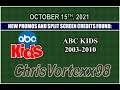 New Promos And Split Screen Credits Foundings 10 15 2021 ABC Kids 2003 2010
