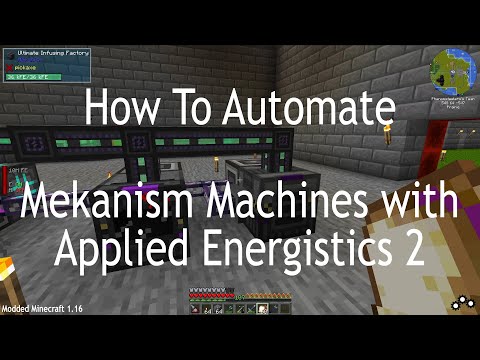 How To Automate Mekanism Machines With Applied Energistics 2