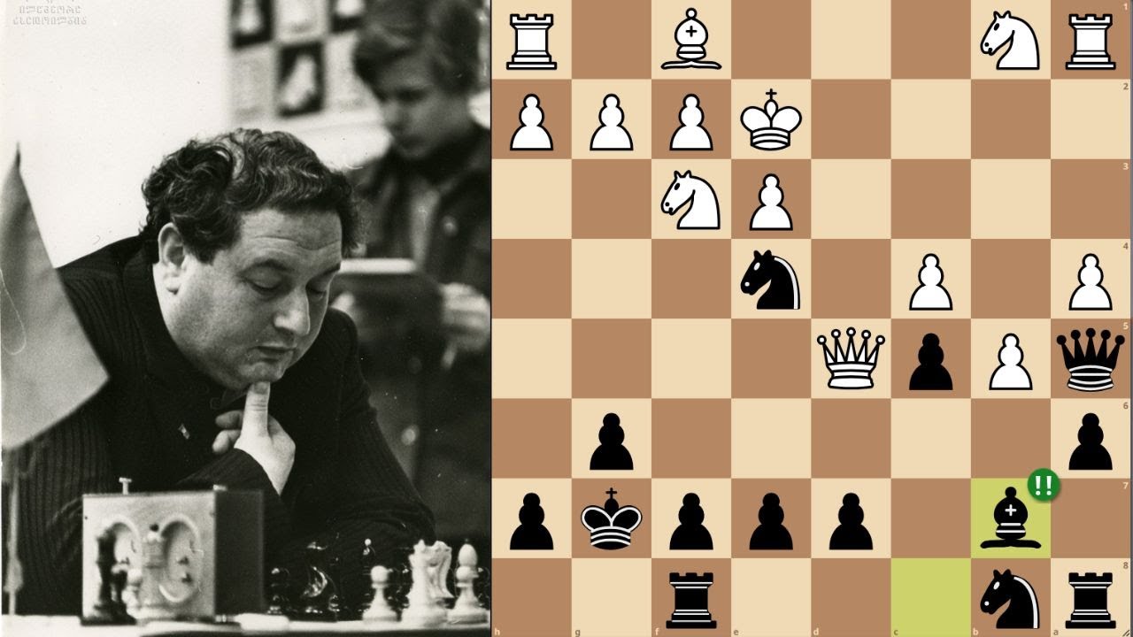 O Sacrifício de Gufeld foi tão Brilhante que Deixou Dois Campeões Mundiais em Choque!!