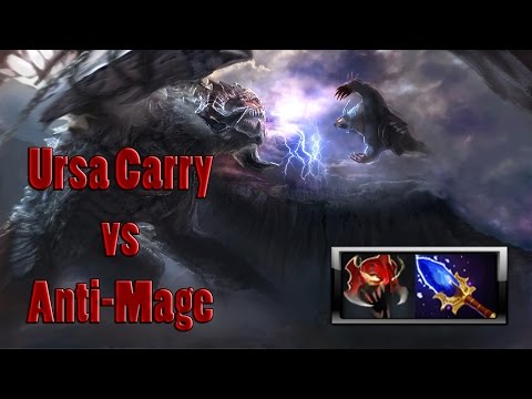 Midone plays Ursa Carry vs Anti-Mage with Aghanim's Scepter