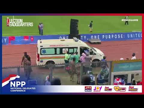 NPP National Delegates Conference: Moment a delegate was transported by ambulance after a stampede