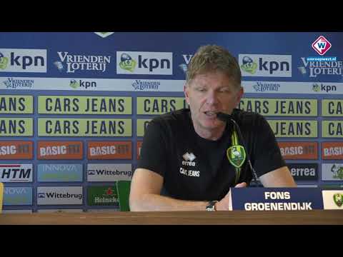 ADO-trainer Fons Groenendijk blikt vooruit op Excelsior: 'Blij dat Beugelsdijk terug is'