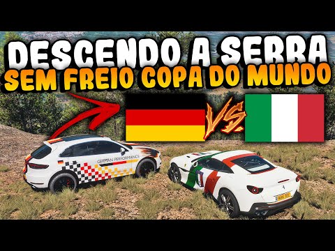 GERMANY vs ITALY - GOING DOWN THE MOUNTAIN WITHOUT BRAKES FORZA HORIZON 5 ONLINE