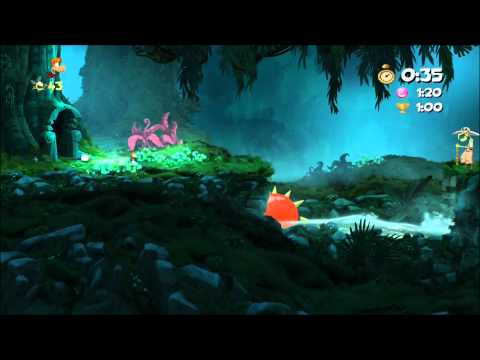 Rayman Origins (1080i HD) Walkthrough Part 60 - Still Flowing - Time Trial (0:43)
