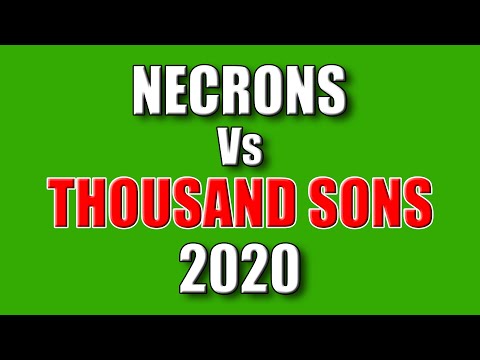 Necron Battle Report 2020 - Necrons Vs Thousand Sons
