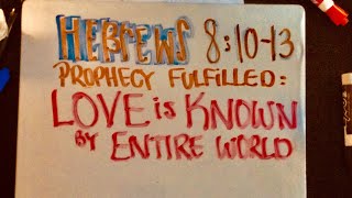 11/6/18 PROPHECY of LOVE FULFILLED: celebrate in awareness, BUT continue on