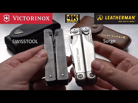 Leatherman Surge vs Victorinox SwissTool  *4K Ultra HD*