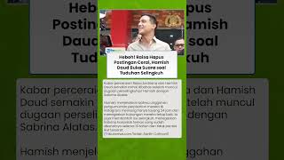 Heboh! Raisa Hapus Postingan Cerai, Hamish Daud Beri Klarifikasi terkait Tuduhan Selingkuh