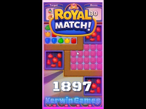 Royal Match Level 1897 - No Boosters Gameplay