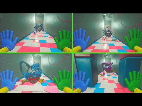 ALL New Jumpscares Poppy Playtime Chapter 2- Mini Huggies dady long legs