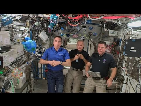 Expedition 63 In flight with Challenger Center Students - June 19, 2020