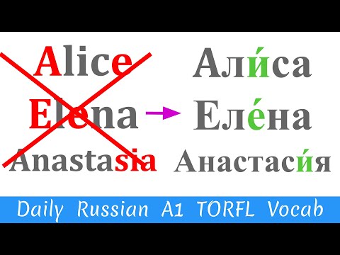 10 Russian female names English speakers pronounce wrong - Daily Russian A1 ТРКИ/TORFL Vocab #30🎙