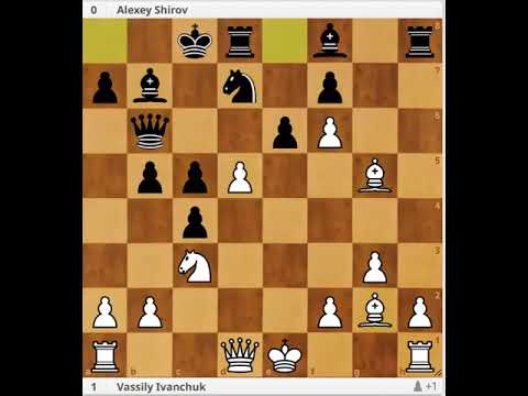 Vasyl Ivanchuk vs Alexey Shirov Hoogovens Group A (1996), Wijk aan Zee