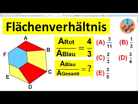 Wie groß ist das gesuchte Flächenverhältnis?| Mathe Rätsel Geometrie | Känguru der Mathe 2023 Kadett