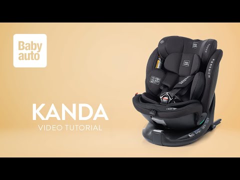 Kanda Car Seat I-Size Jet Black Swivel 40-150cm