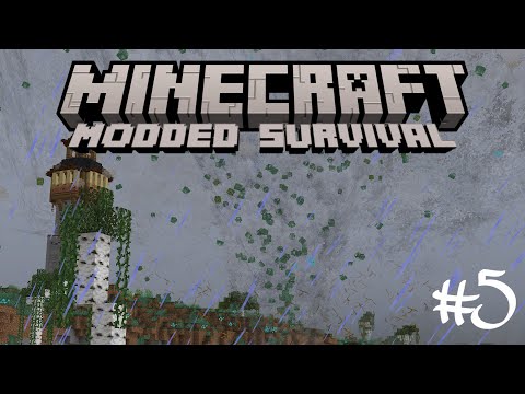 Furious Monster Encounter in Modded Minecraft Survival - Ep. 5