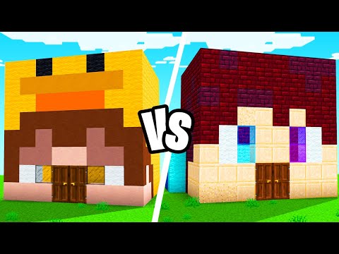 Alex Klein - EXTREME Minecraft HOUSE BATTLE vs BEST FRIEND!