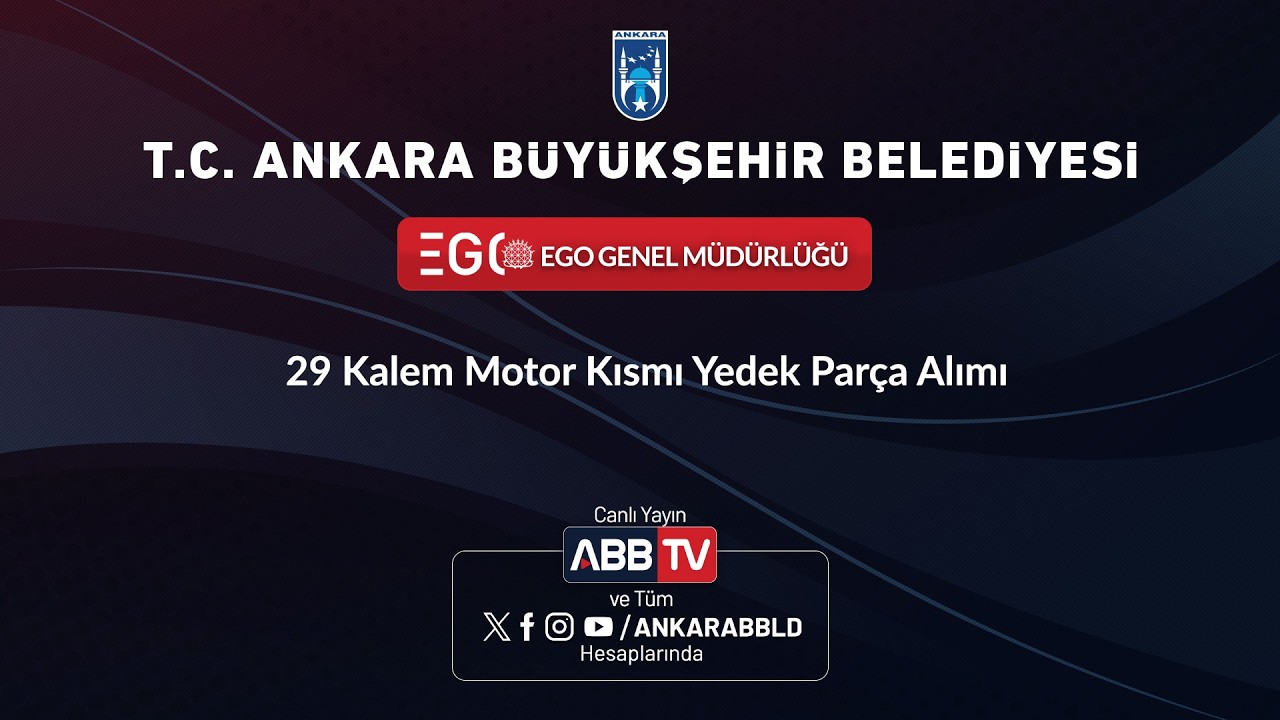 EGO GENEL MÜDÜRLÜĞÜ - 29 Kalem Motor Kısmı Yedek Parça Alımı