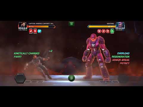 Cap IW vs Act 6.1.2 sentinel (Biohazard) 17 hit solo MCOC
