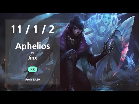 Aphelios ADC vs Jinx - KR Master Patch 13.20