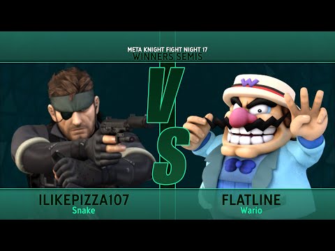 ilikepizza107 (Snake) vs flatline (Wario) - Meta Knight Fight Night 17 - Winners Semis